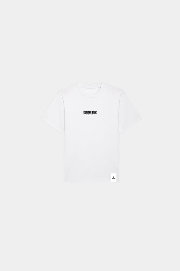 ELEVATED ART INSPIRED TEXT T-SHIRT WHITE