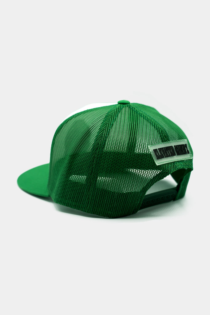 I-REIGN CLASSIC TRUCKER HAT : GREEN + WHITE